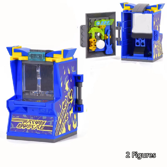 Ninja Retro Mini Arcade Game Console Building Blocks KAI JAY ZANE Model Bricks Kids Kits Gift for Children